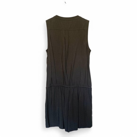 Banana Republic Sleeveless Utility Romper Drawstring Waist Olive Green Size 6 - Picture 6 of 8